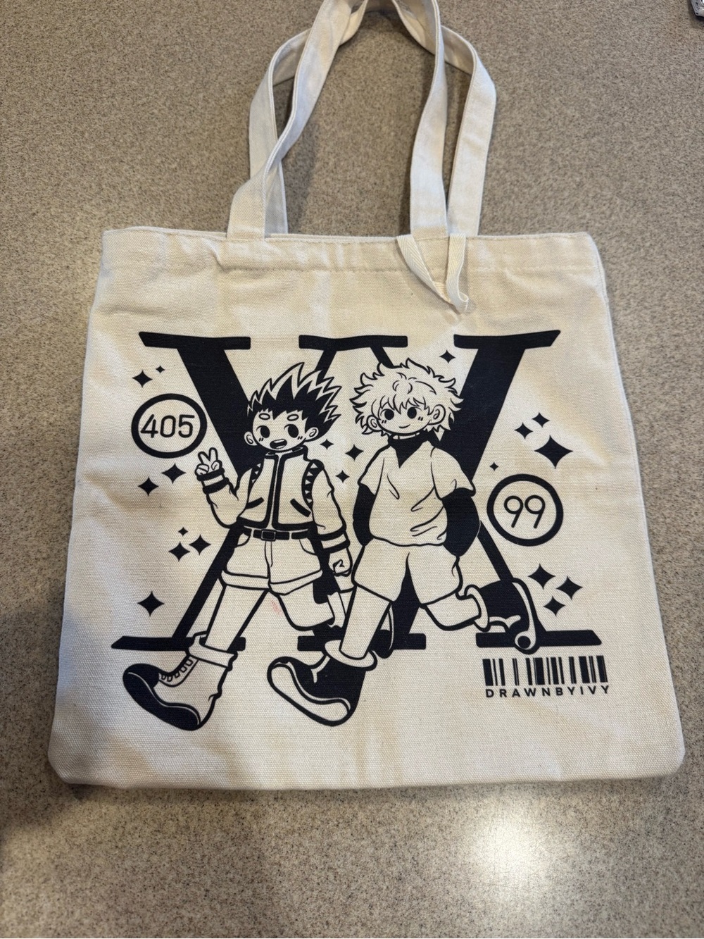 Drawn by Ivy 14 inch tote bag. Vietnamese. Gon Kilua.  Discontinued